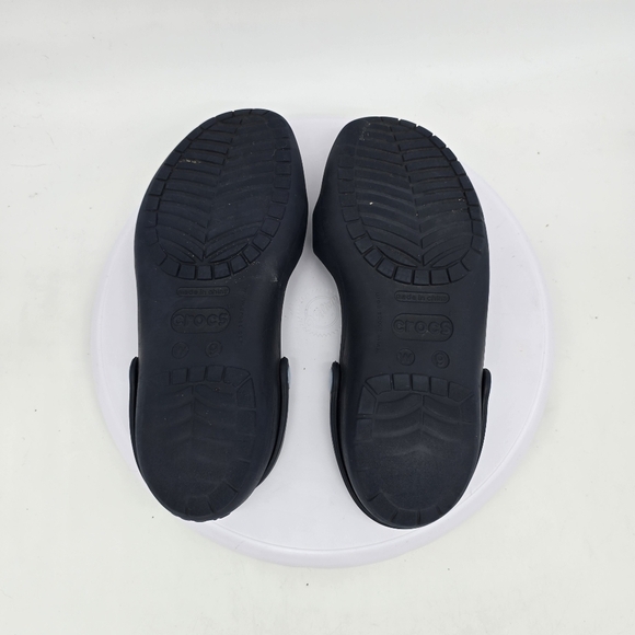 Crocs Shoes Women 9 Cleo II Double Strap Slingback Sandals Navy Blue - Picture 5 of 9